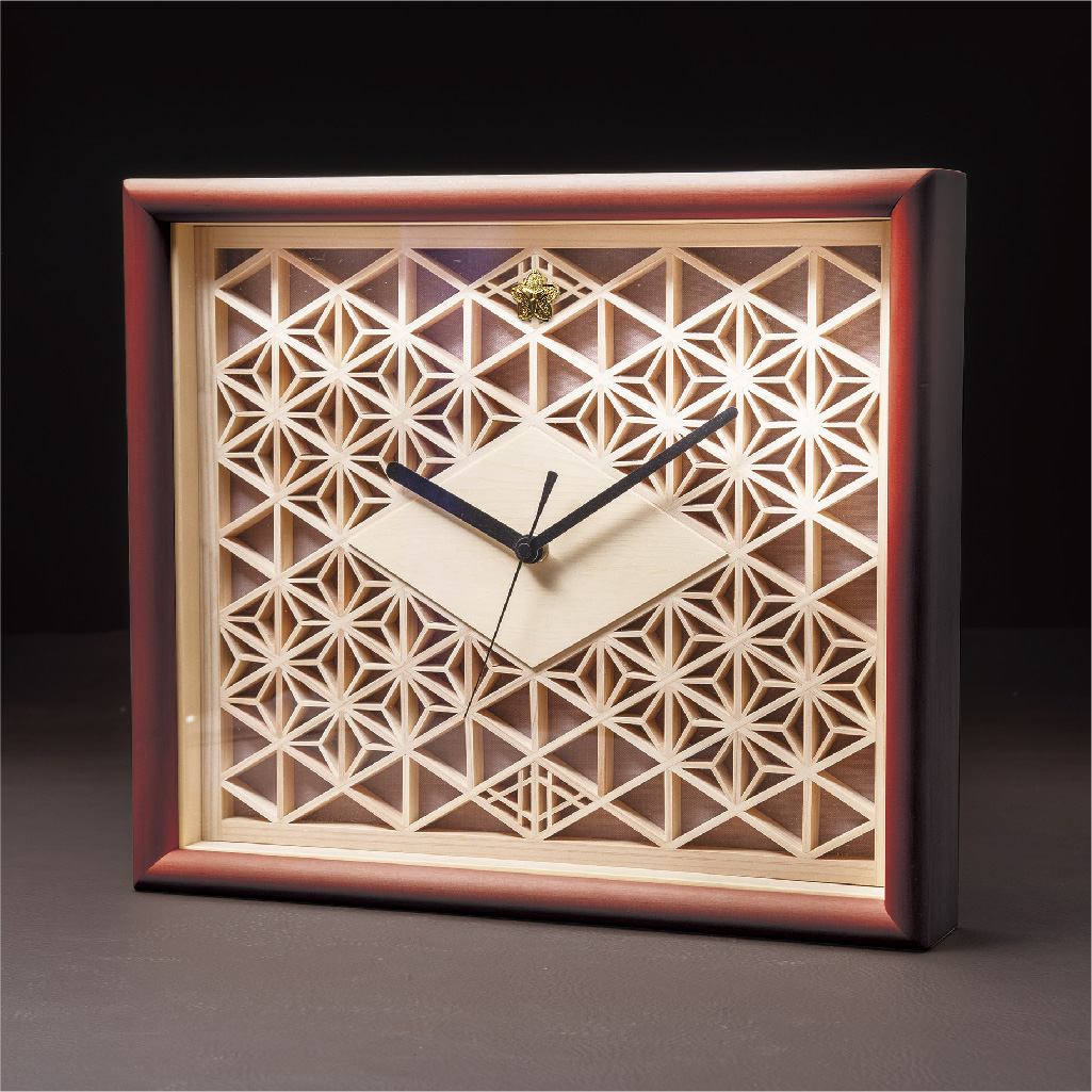 組子時計の画像