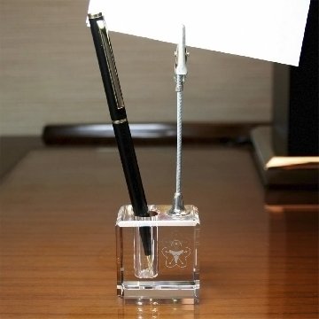 ペンスタンドメモクリップ/２D加工の画像