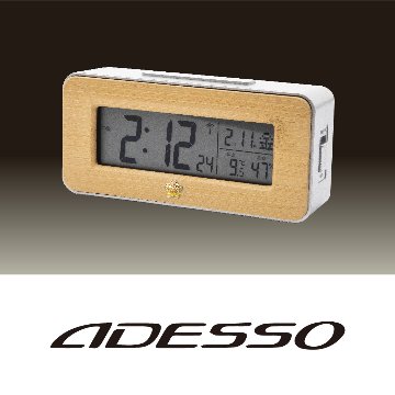アデッソ電波時計　竹の電波時計の画像