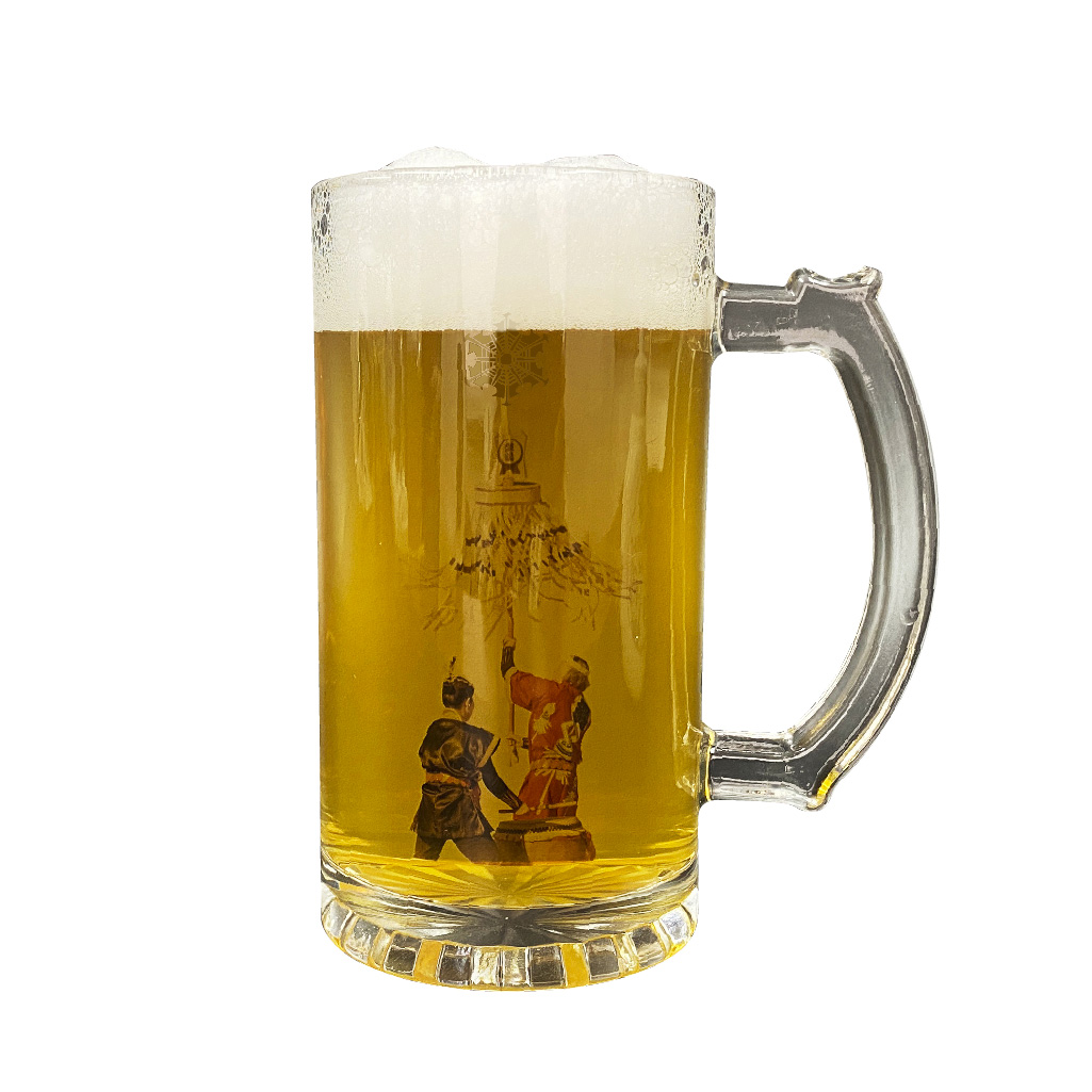 ビールジョッキ　フルカラー（クリア）の画像