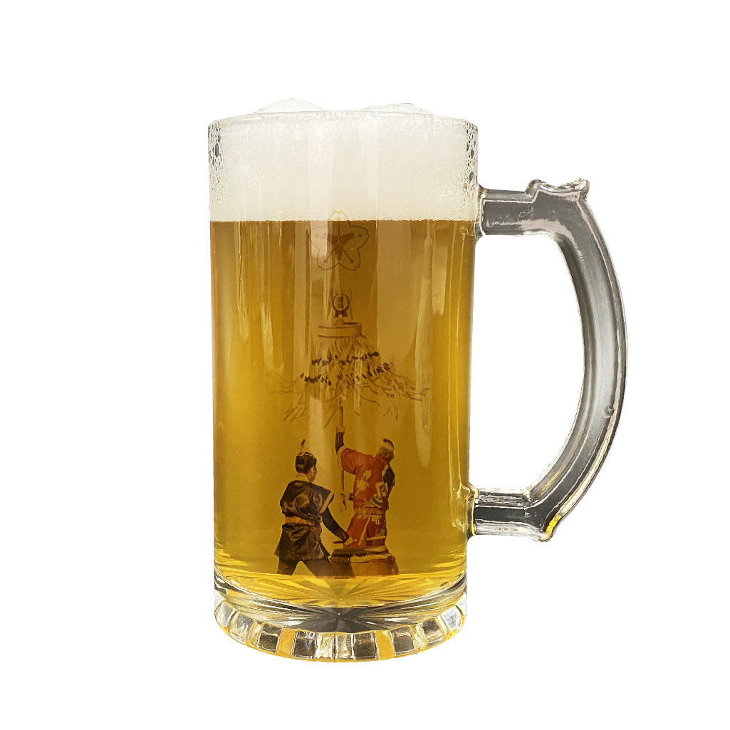 ビールジョッキ　フルカラー（クリア）の画像