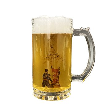 ビールジョッキ　フルカラー（クリア）の画像