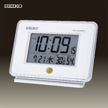 セイコー　電波デジタル目覚まし時計の画像