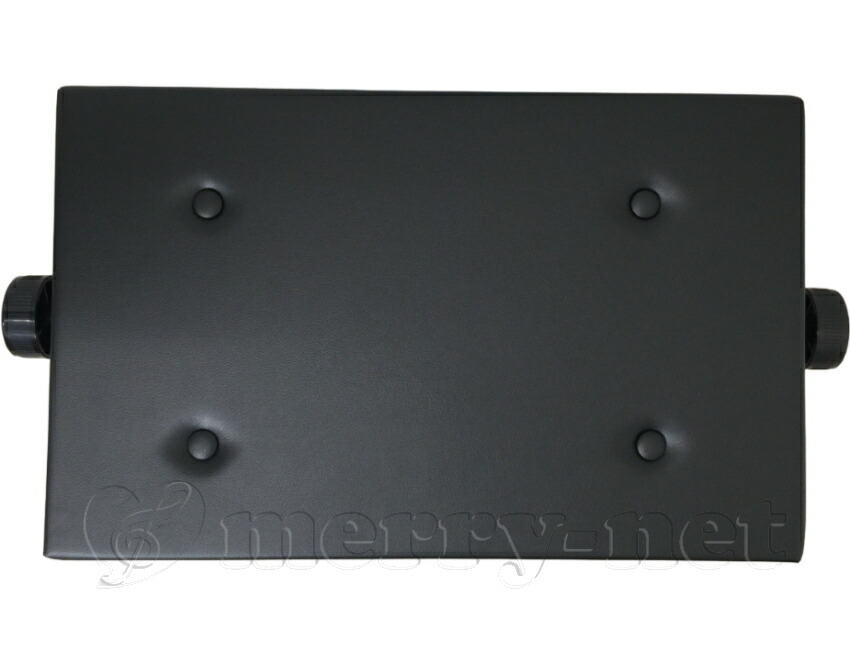 標準ピアノ椅子【耐久試験合格機種】イトマサ 高低自在 ピアノ椅子「W54.5×D34×H46～53.5cm：標準的サイズ」両ハンドル 木製脚 塩ビレザーシート(合皮)の画像