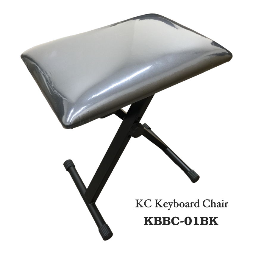 折り畳み式 イス KC KBBC01-BK(黒色) キーボードチェア キーボードベンチの画像
