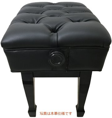 イトマサ ピアノ椅子 コンサートタイプ G 塩ビレザー張りの画像