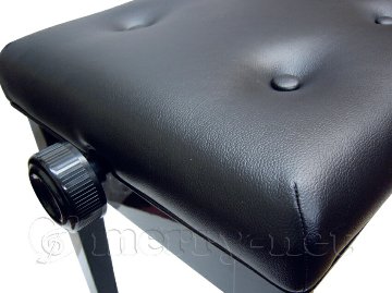 ピアノ椅子 高さ調整 45cm～53cm イトマサ ピアノ用椅子 AE 新高低自在椅子 半艶ウォルナット色の画像