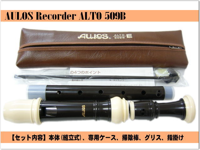 名入れ■アウロス アルト リコーダー 509B（E) 樹脂製 Aulosの画像