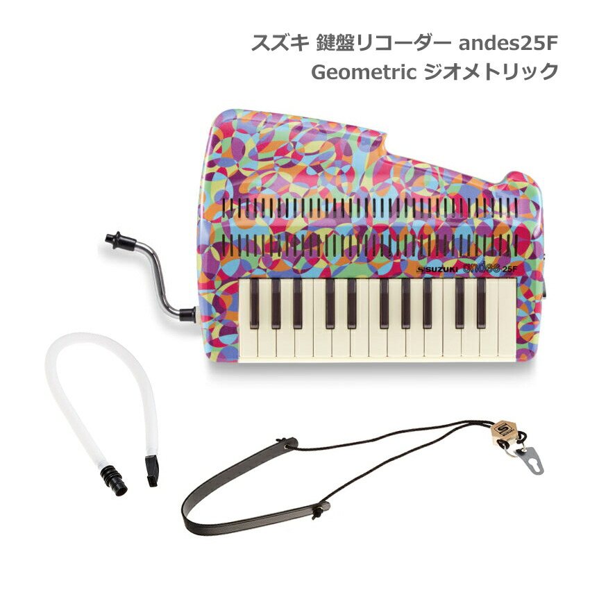 限定品 スズキ 鍵盤リコーダー andes 25F Geometric ジオメトリック