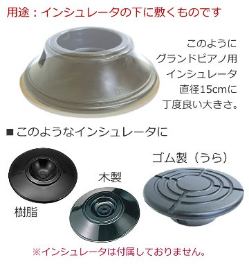 インシュレーター床傷防止パット：パットレーター 14.8cm■3枚1組の画像