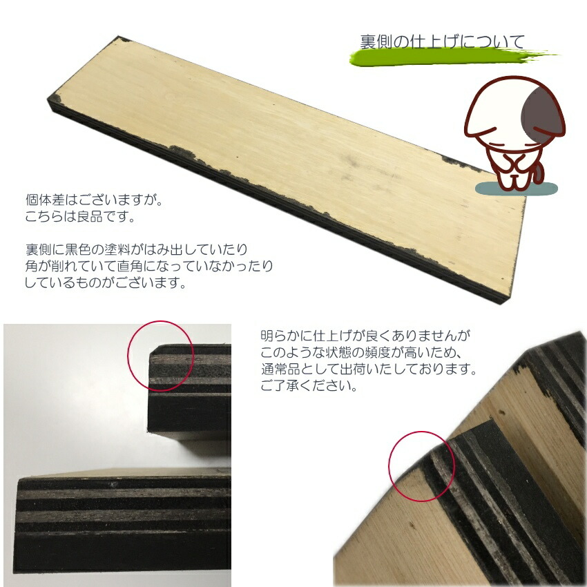 ピアノ据付用敷き板「あんしんくん」キャスター位置凹タイプの画像