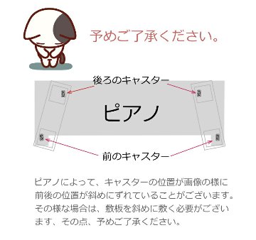 脱輪防止 ピアノ敷板 ピアノ転倒防止器具 あんぜん敷板 イトマサの画像