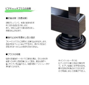 床補強ボード用 インシュレータ「ピアキャッチ・プラス」アップライトピアノ用の画像