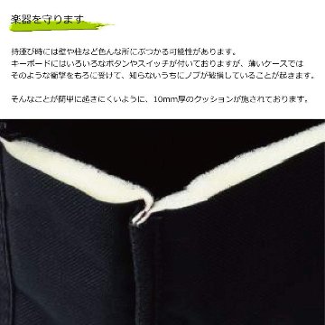 キクタニ 61鍵盤 キーボード バッグ KBB-M KIKUTANI キーボードケースの画像