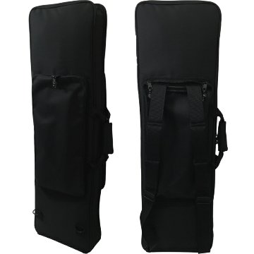 61鍵盤キーボード用 スリムタイプ 背負える ケース 黒の画像