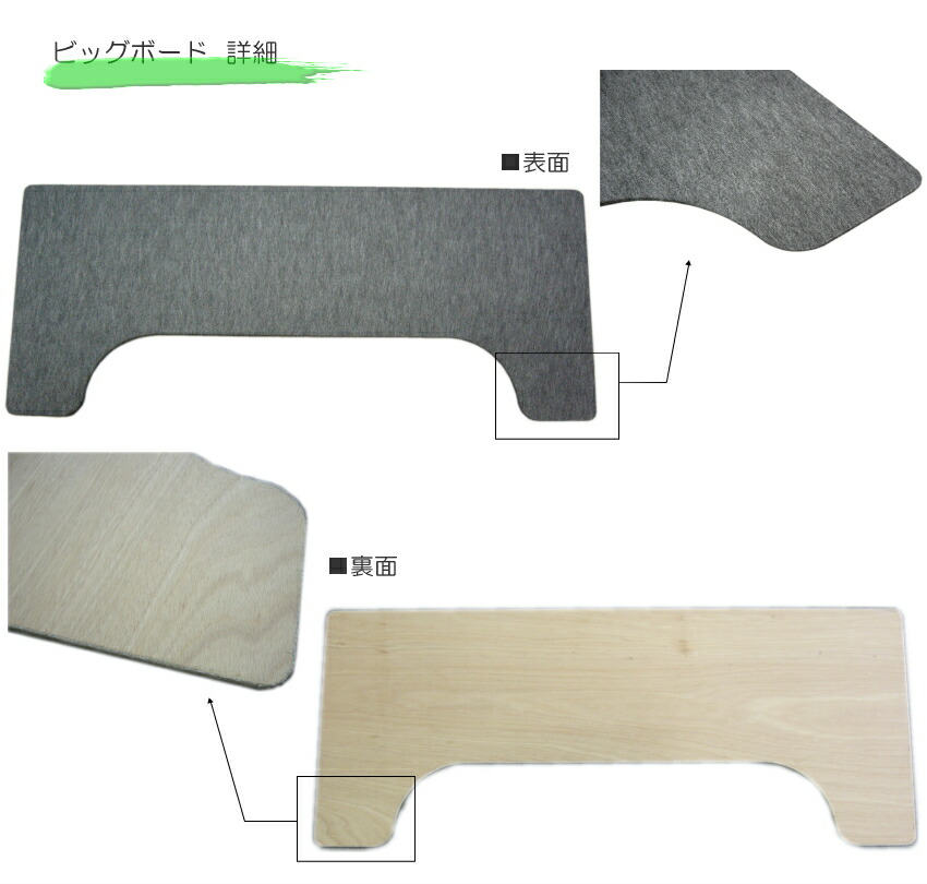 【大きめサイズ161cm×65cm】ピアノ用 床補強ボード：甲南 ビッグボード ペダルボード付 BB ダークグレイの画像