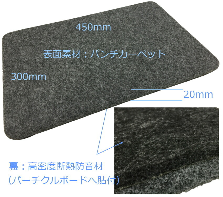 B級品特価 イトマサ 補助台用 高さ調整ボード グレイ 450×300×20の画像