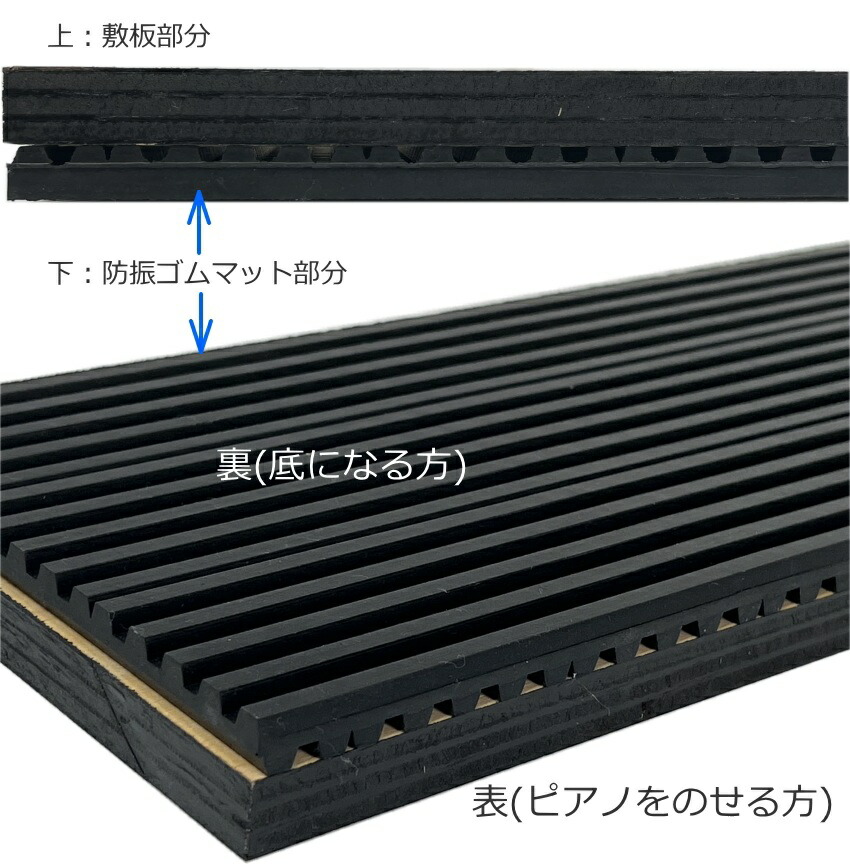 防振敷板　アップライトピアノ用　「床補強＆防振対策」畳・ジュータン・フローリングの画像