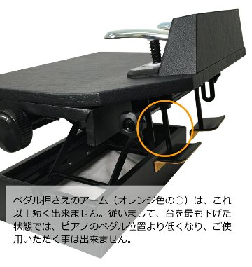 甲南 ピアノ補助ペダル M60  山一木研製造の画像