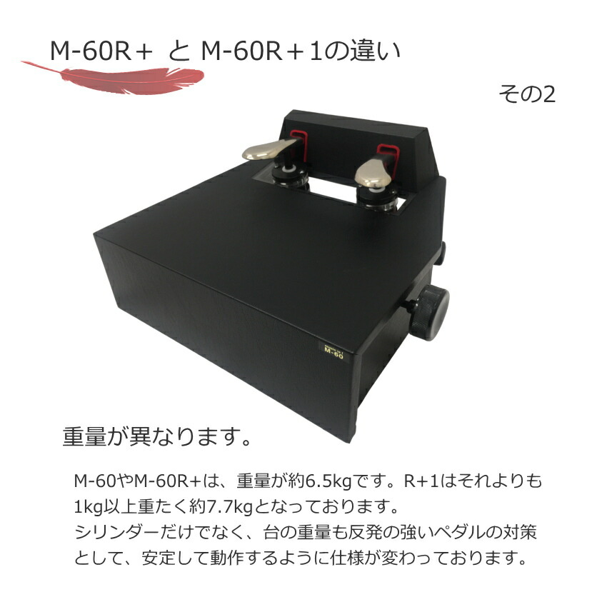 ピアノ補助ペダル 定番 M-60R+ コンクールて使える 高く上がる 軽く踏めるの画像
