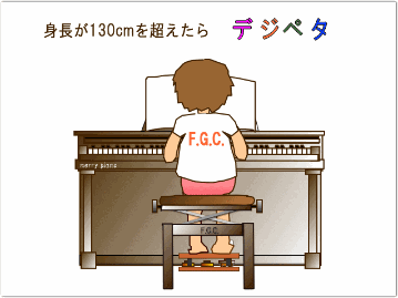 デジタルピアノ 電子ピアノ専用 補助ペダル デジペタ デジペダル イエロー 足置き台 デジスツール別売りの画像