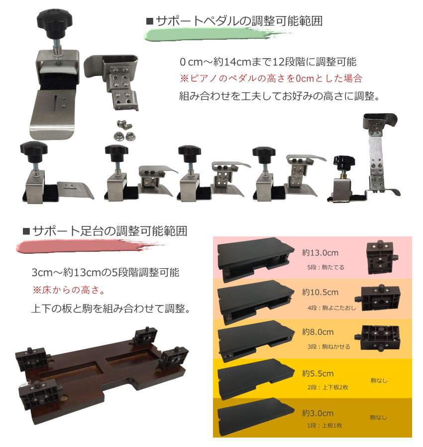 イトマサ サポートセット 専用ケース付き 足台茶色の画像