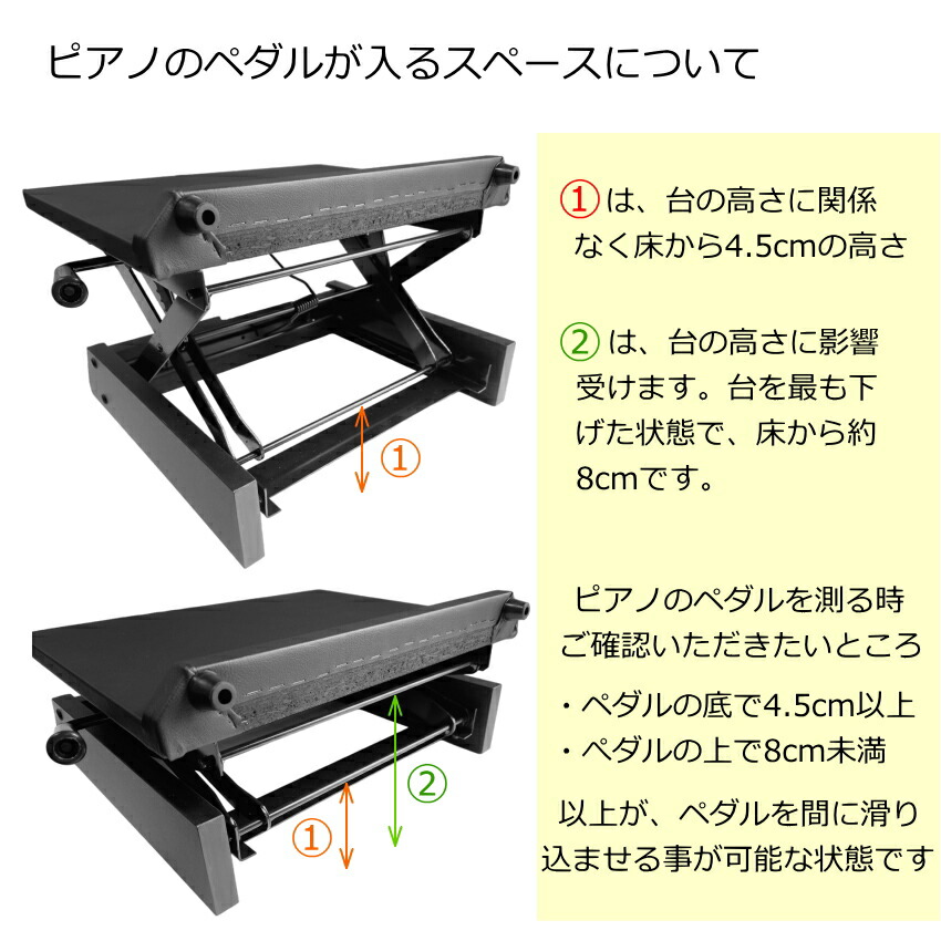 足置き台　小型　UP-S　ピアノ補助台の画像