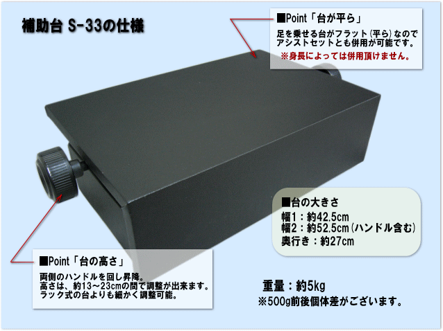 ピアノ 補助台 S-33 ピアノ用 足置き台 イトマサ S-33BKの画像