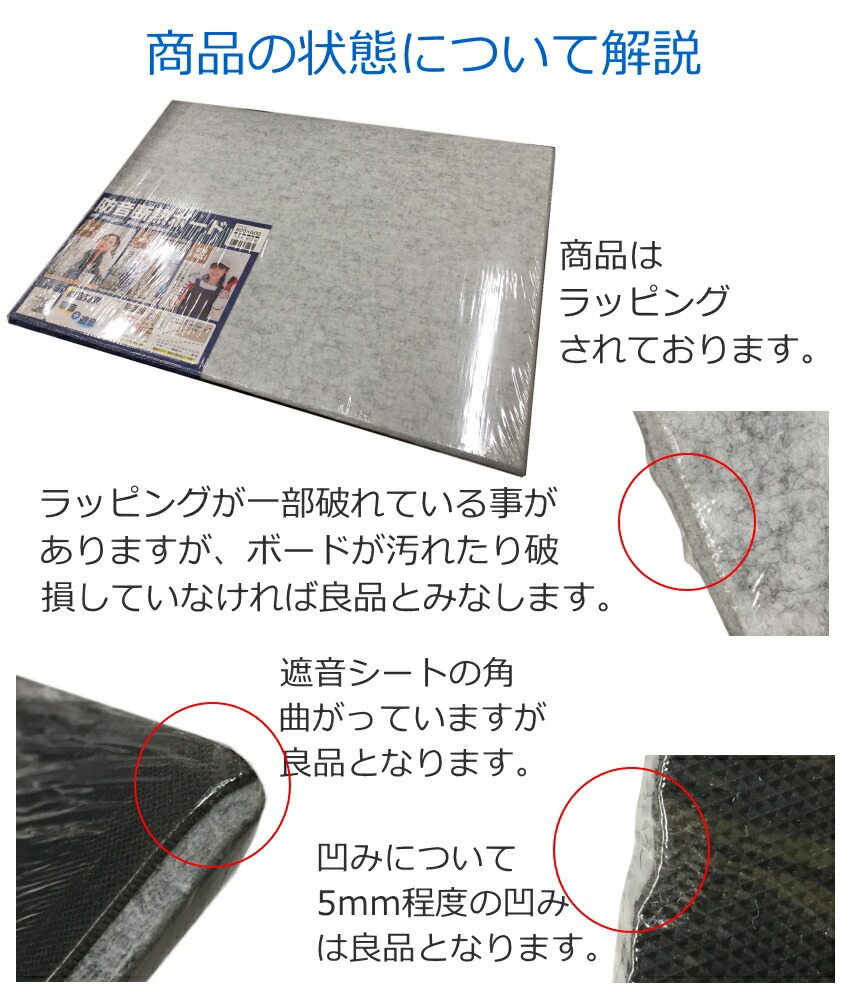 【簡単取付】 防音パネル 断熱ボード 吸音シート 壁用 DIYリフォームに最適 60×80cm 3枚セットの画像