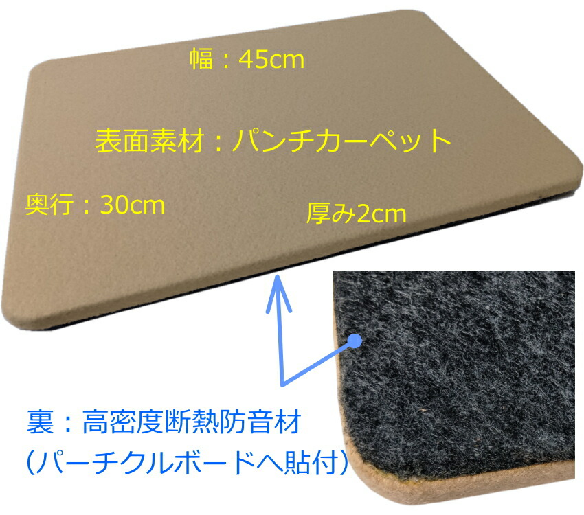 イトマサ 補助ペダル用 高さ調整ボード ベージュ 450×300×20の画像
