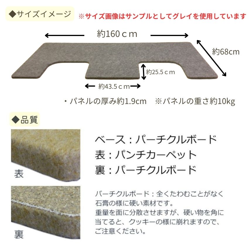 イトマサ 床補強ボード ビッグパネルプラス ベージュ ピアノの重量を面に分散 パネル ピアノボード  ITOMASA 補助台との併用可能の画像