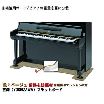ピアノ用 防音＆断熱タイプ 床補強ボード：吉澤 フラットボード静 FBS ベージュ■メーカー直送品の画像