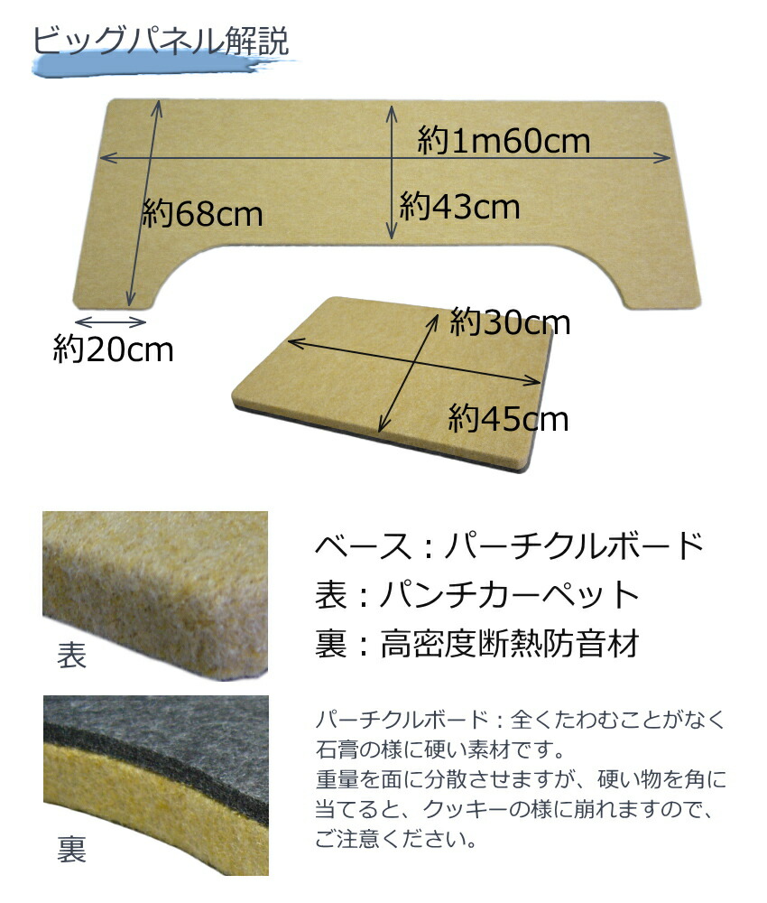 イトマサ ビッグパネル 断熱・防音タイプ ベージュ サブパネル付き アップライトピアノ用の画像