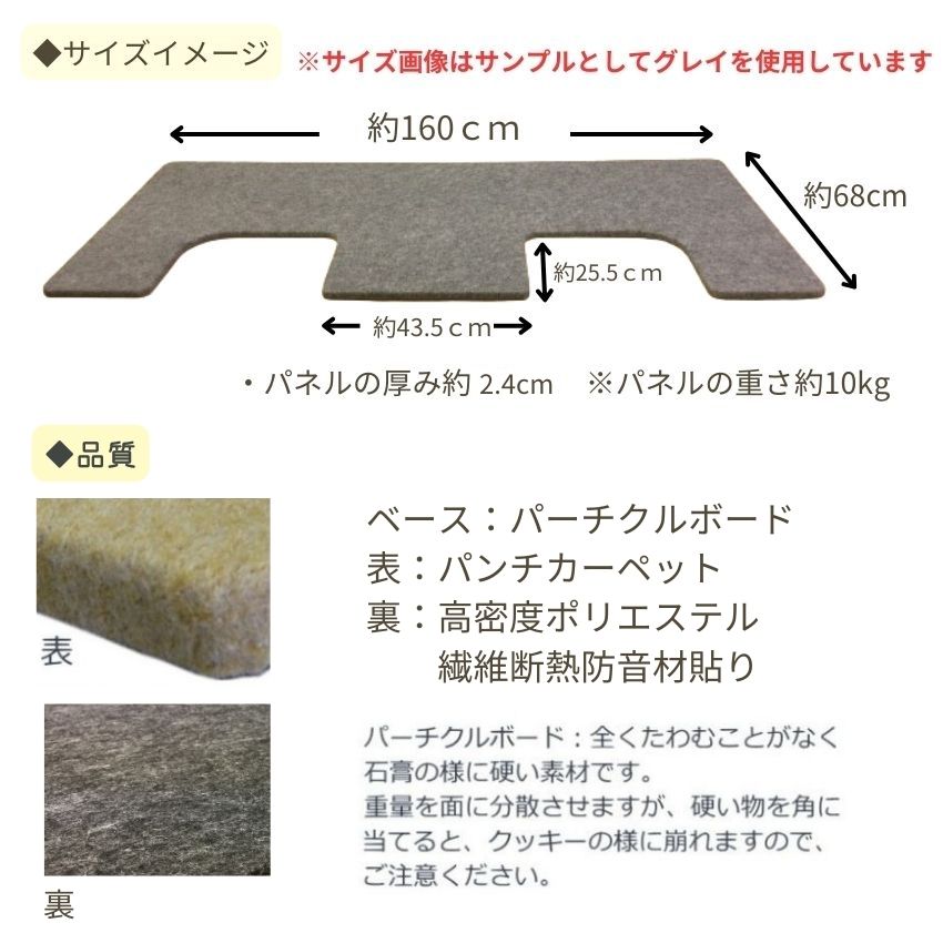 イトマサ ビッグパネルプラス 断熱 ベージュ 重量を面に分散 ピアノボード 耐熱 防振 ピアノ防音グッズ ITOMASA 補助台併用可の画像