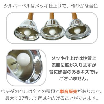 スズキ スレイベル BH-25B＋ミュージックベル シルバー 23音セット ハンドベル クリスマス イベント 鈴木楽器 SUZUKIの画像