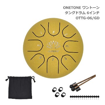 ONETONE タングドラム OTTG-06 GD ゴールド 6インチ ワントーン スリットドラムの画像