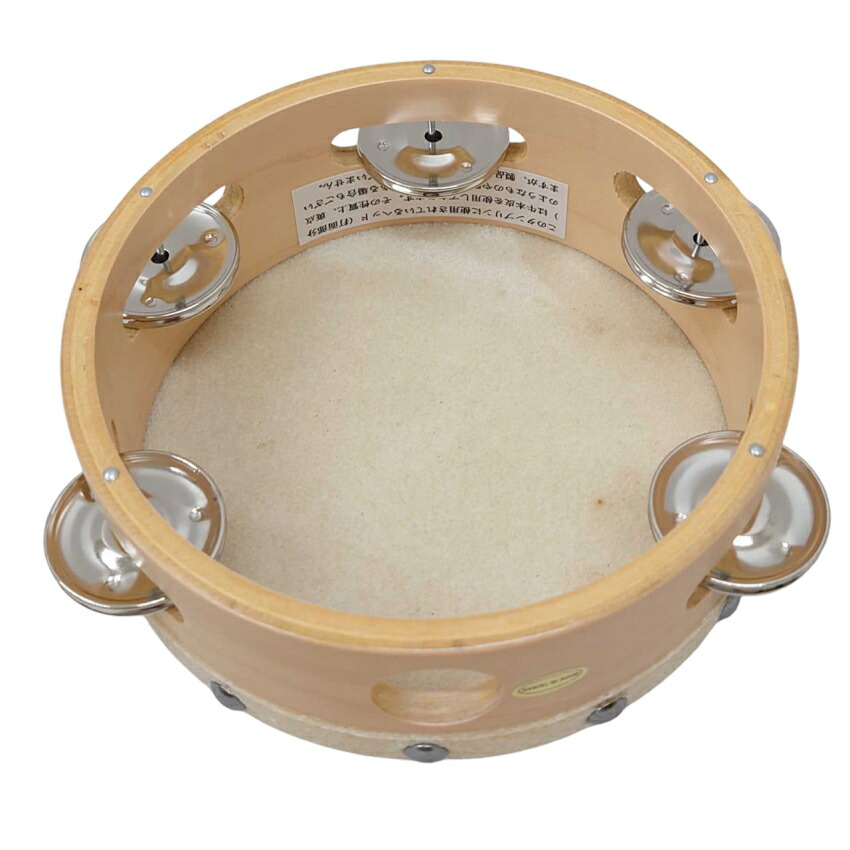 KIKUTANI TMB-15 キクタニタンバリン 皮付き 木製 直径15cmの画像