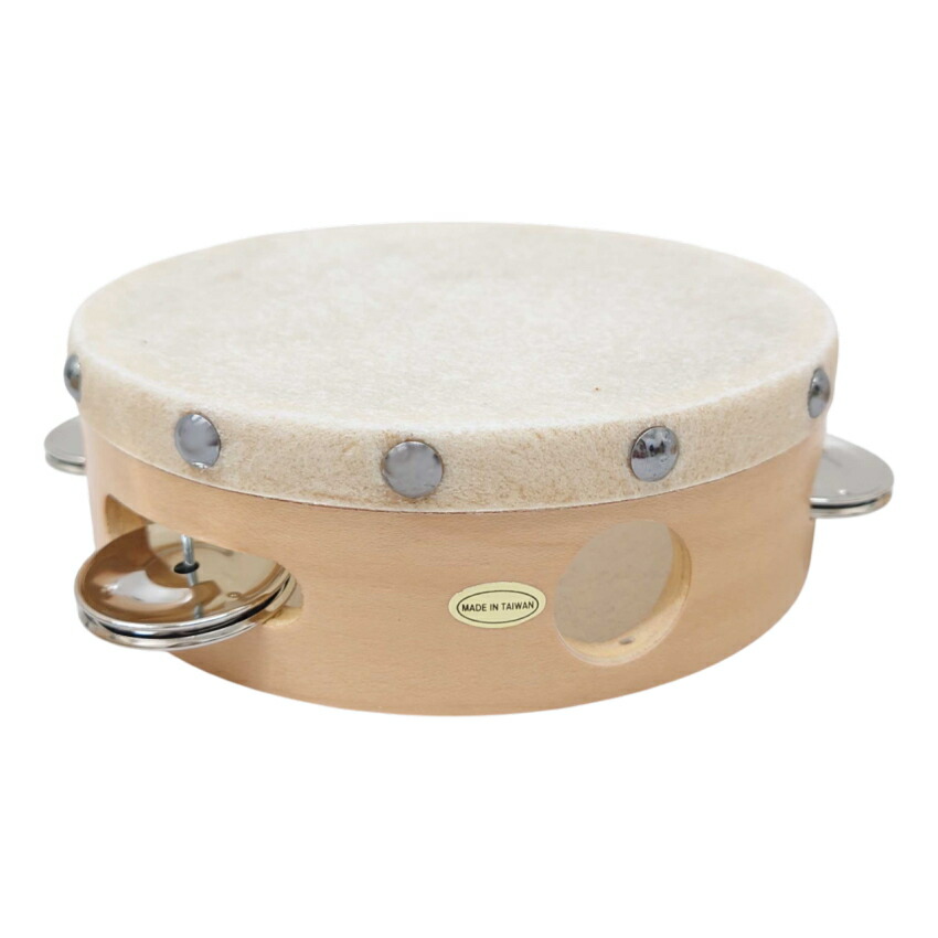 KIKUTANI TMB-15 キクタニタンバリン 皮付き 木製 直径15cmの画像