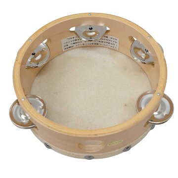 KIKUTANI TMB-15 キクタニタンバリン 皮付き 木製 直径15cmの画像