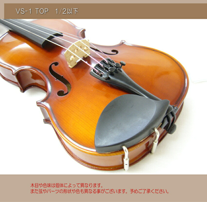 初心者向け バイオリン みずいろケース 調整後出荷 VS-1 1/4サイズ シンプルセット 3点セット 分数サイズ カルロジョルダーノの画像