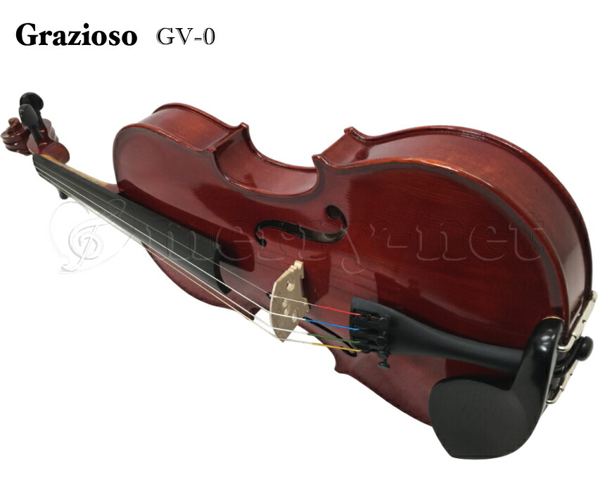 Grazioso 初心者向け バイオリン 調整後出荷  GV-0 1/2サイズ 4点セット 分数サイズ グラッツィオーゾの画像