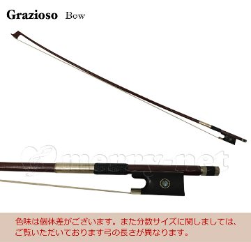 Grazioso 初心者向け バイオリン 調整後出荷  GV-0 1/2サイズ 4点セット 分数サイズ グラッツィオーゾの画像