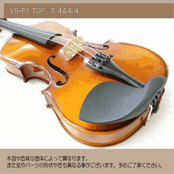 初心者向け バイオリン 調整後出荷 VS-F1 4/4サイズ シンプルセット 3点セット 大人サイズ カルロジョルダーノの画像
