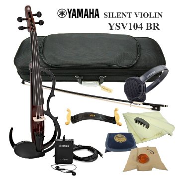 ヤマハ サイレント バイオリン YSV104 BR 「ウルトラミュートと併用でもっと静かに弾けるセット」の画像