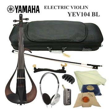 YAMAHA エレキバイオリン YEV104 ブラック 静かに弾ける器具付き9点セットの画像