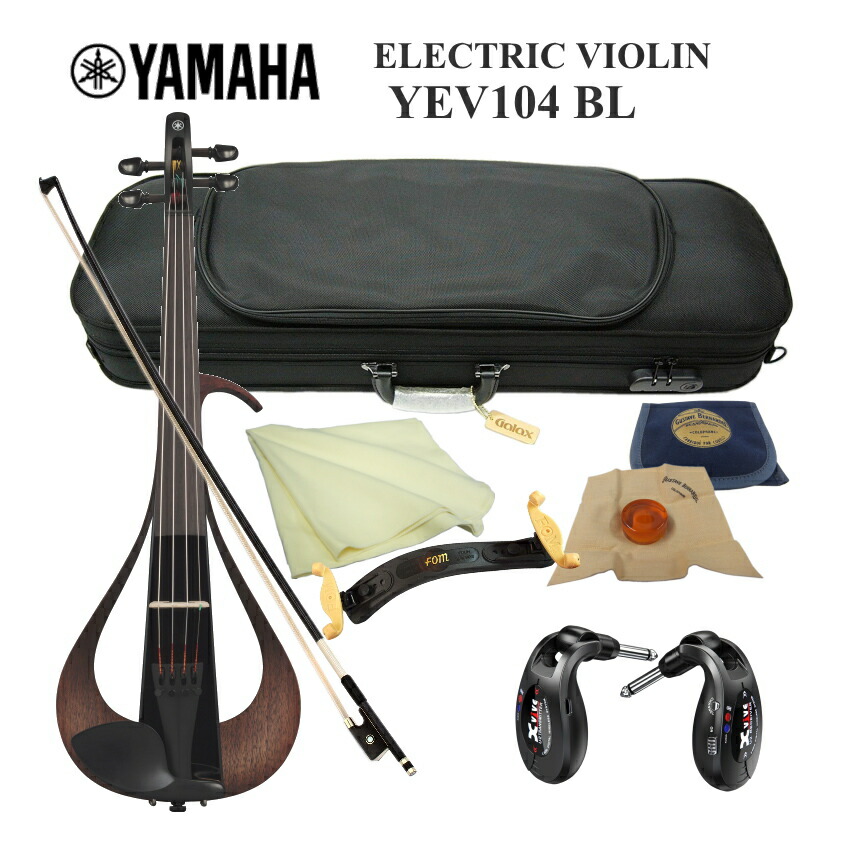 YAMAHA エレキバイオリン YEV104 ブラック ワイヤレスセットの画像