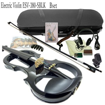 消音効果抜群のエレキバイオリン ESV-380Sブラック【13点セット】試奏検品＆調整後出荷の画像