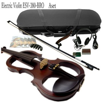 消音効果抜群 エレキバイオリン ESV-380ブラウン【10点セット】試奏検品＆調整後出荷の画像