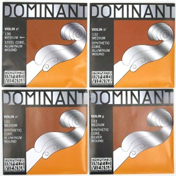 ドミナント バイオリン弦 セット 135：定番 サイズ4/4用「E：130/A：131/D：132/G：133」THOMASTIK DOMINANTの画像