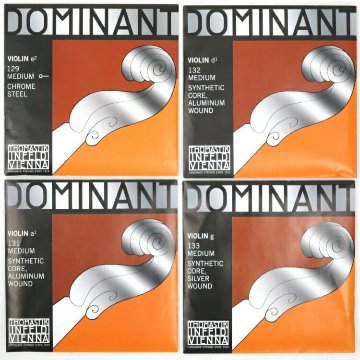 ドミナント バイオリン弦 セット 135B：定番  サイズ4/4用「E：129/A：131/D：132/G：133」THOMASTIK DOMINANTの画像